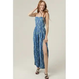 Angie Angie Strapless Smocked Jumpsuit (B5959)