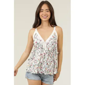 Angie Angie Deep V Cami With Lace (B2BB1)