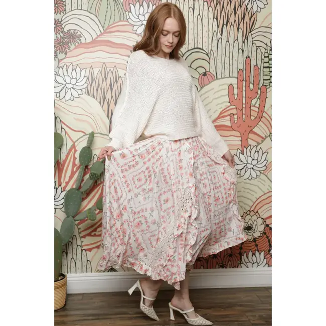 Angie Angie Ruffled Maxi Skirt(B6B47)