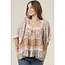Angie Crochet Trim Top (C2D59)