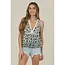 Multi Tie Back Lace Trim Top (C2D12)