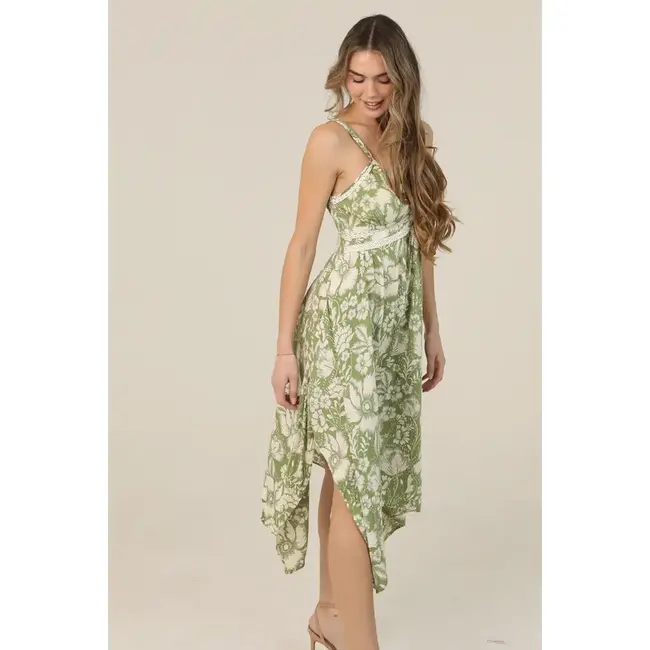 Angie Bodice Hanky Hem Dress (C4B17)