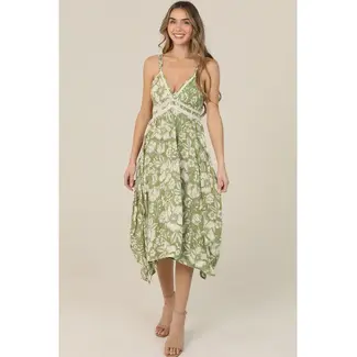 Angie Angie Bodice Hanky Hem Dress (C4B17)