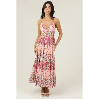 Angie Angie Tiered  Keyhole Maxi (C4B97)