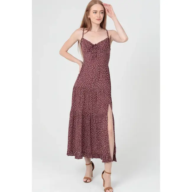 Angie Angie Tie Front Shirt Dress (C4C84)