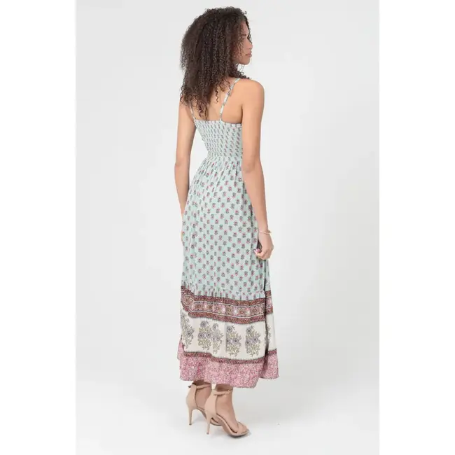 Angie Angie Keyhole Printed Maxi Dress (F4F50)