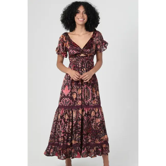 Angie SS Twist Front Maxi(C4G68)