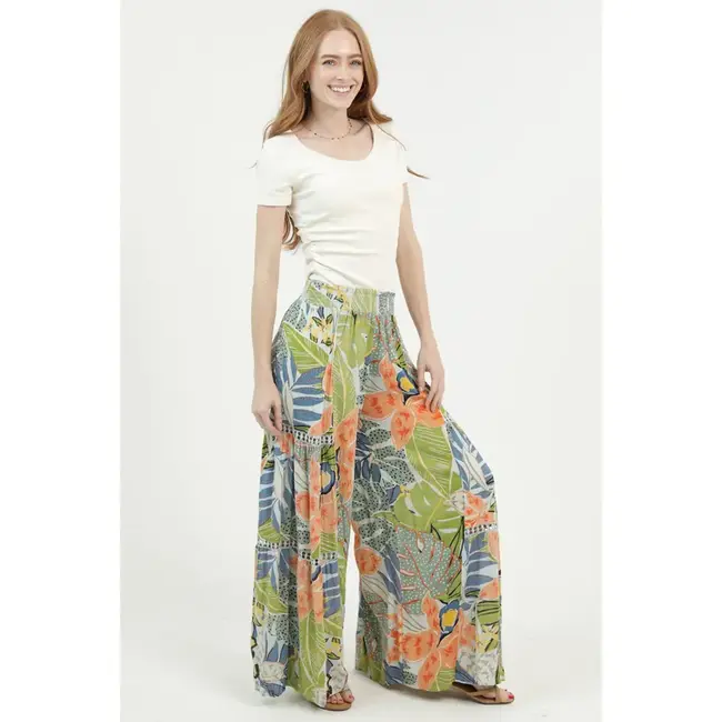 Angie Angie Palazzo Pant/lace(25R84)