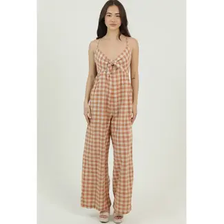 Angie Angie Tie front Jumpsuit (B5C44)