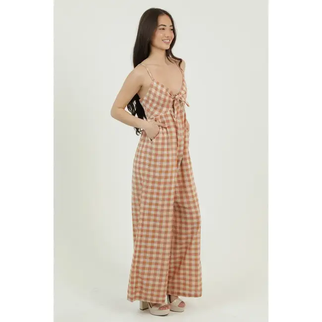 Angie Angie Tie front Jumpsuit (B5C44)