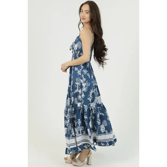 Angie Angie Tie Front Shirt Dress (C4C84)