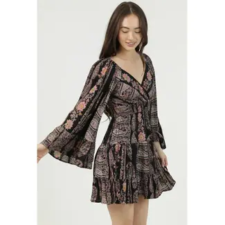 Angie Angie Bell Slv Keyhole Dress (C4G67)