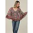 Angie Bell Slv Smocked Top (C2584)