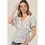 Angie SS Crochet Trim Top(C2E89)