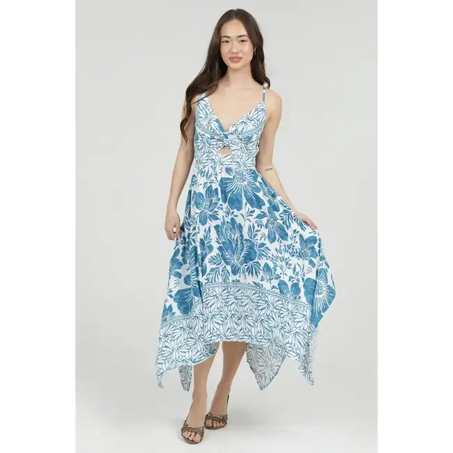 Angie Keyhole Spag Strap Dress (C4921)