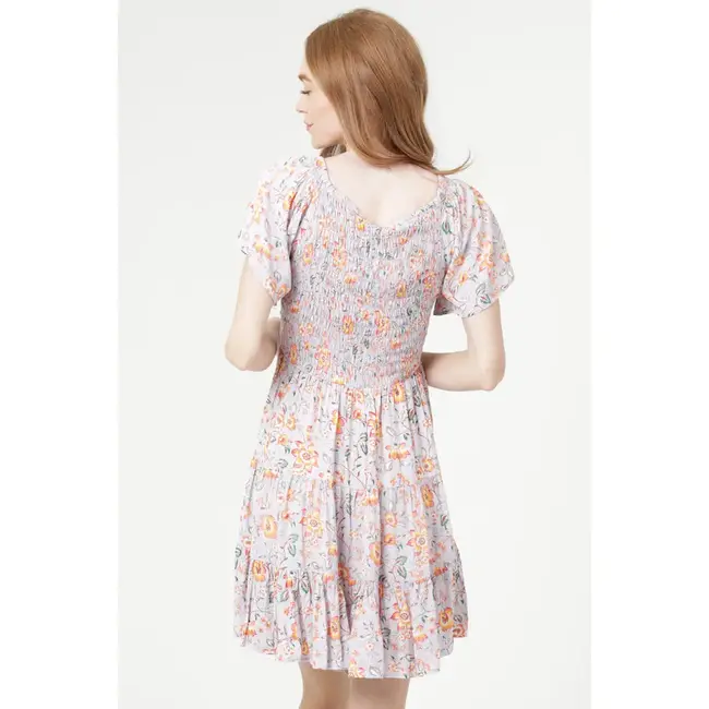 Angie SS Smocked Dress(C4937)