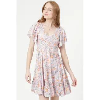 Angie Angie SS Smocked Dress(C4937)