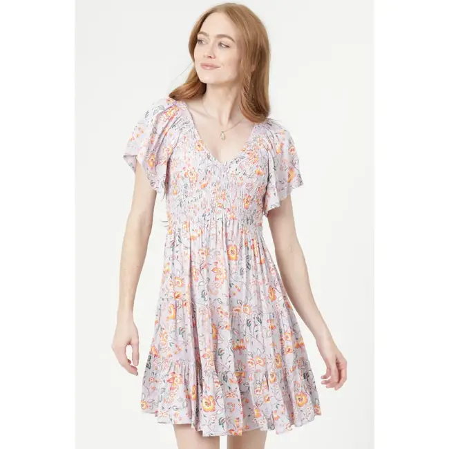 Angie SS Smocked Dress(C4937)