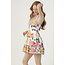 Angie Spag Strap Tiered Tie-Back Dress with Panels (C4N05)
