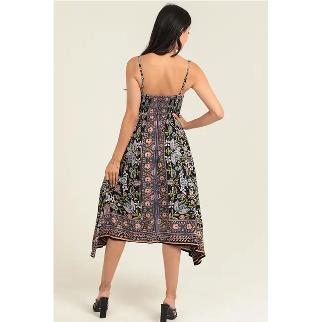 Angie Angie Midi Dress w/ Twist Front (C4G52)