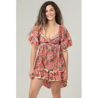 Angie Angie Twist Front Asym Mini Dress (C4G76)