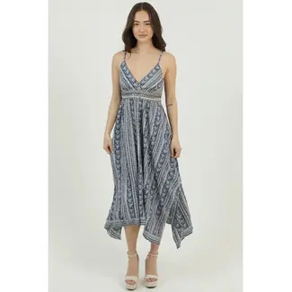 Angie Angie Surplus Low Tie Hanky Hem Dress (F4K20)