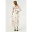 Angie Tie Back Embroidered Detail Dress (C4J58)