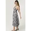 Angie Spag Strap Halter Maxi Dress With Center Front Slit (C4N00)