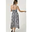 Angie Spag Strap Halter Maxi Dress With Center Front Slit (C4N00)
