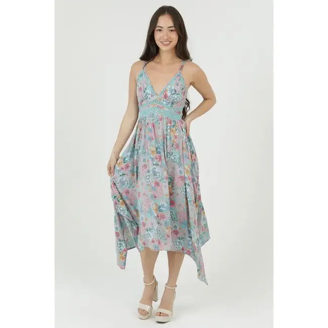 Angie Angie Bodice Hanky Hem Dress (C4B17)