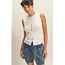 Double Zero Button Down Ribbed Tank Top (DZ26A759)