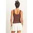 Double Zero Knit Button Down Tank (DZ26A775)