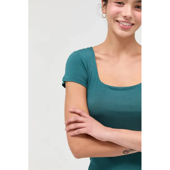 Double Zero Double Zero Square Neck Top (DZ26A983)