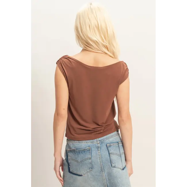 Double Zero Double Zero Cowl Neck Tank (DZ26C274)