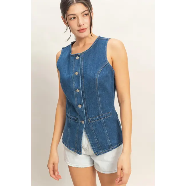 HYFVE HYFVE Button Detail Vest (HF26A151-D)