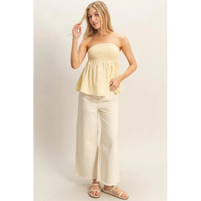 Hyfve Strapless Tie Back Top  (HF26A757)