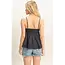 Hyfve Strappy Lace Trim Ruffle Top (HF26A851)