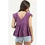 Angie Angie Flutter Tunic w/Lace Detail (F2830)