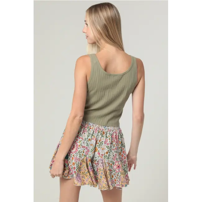 Angie Angie Smocked Waist Shorts (BS909)