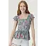 Angie Angie Smocked Flutter Slv top(C2D53)