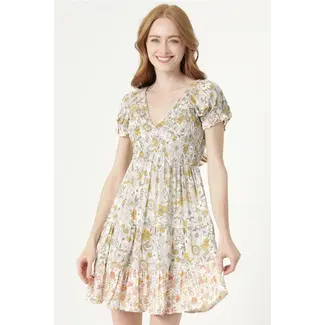 Angie Angie Floral Print Dress (C4507)