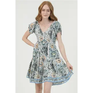 Angie Angie Floral Print Dress (C4507)