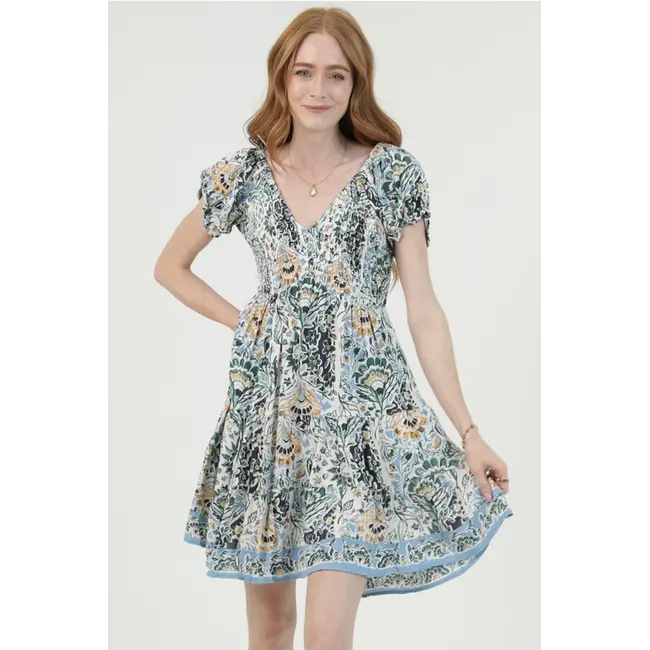 Angie Angie Floral Print Dress (C4507)