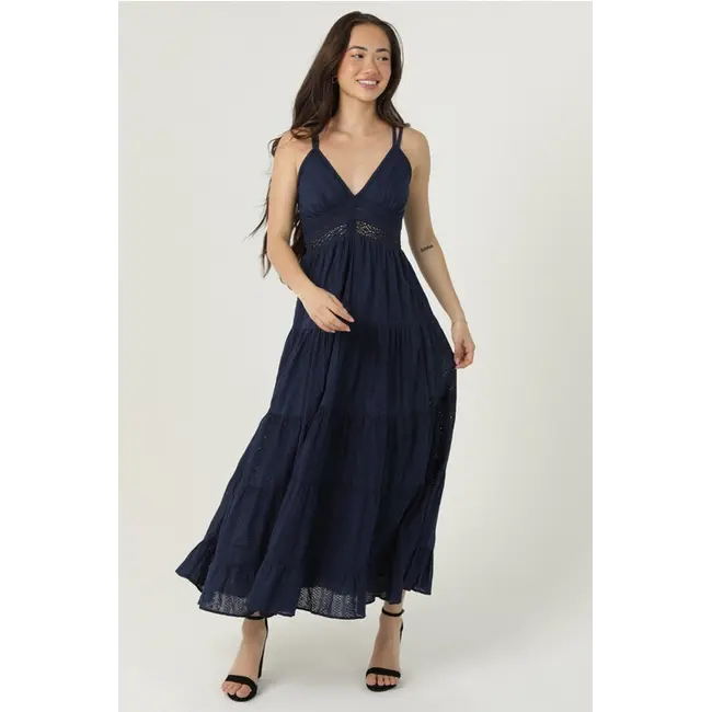 Angie Angie Maxi Dress w/Lace Detail (C4D14)