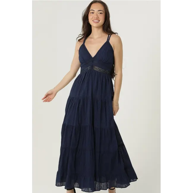 Angie Angie Maxi Dress w/Lace Detail (C4D14)