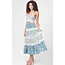 Angie Angie Double Strap Tiered Dress with Crochet (C4J37)