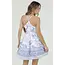 Angie Angie T Back Geometric Floral Short Dress (C4K22)