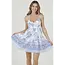 Angie Angie T Back Geometric Floral Short Dress (C4K22)