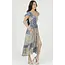 Angie Angie Smocked Flutter Sleeve Maxi Dress w/ Slit (C4M73)