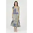 Angie Angie Smocked Flutter Sleeve Maxi Dress w/ Slit (C4M73)
